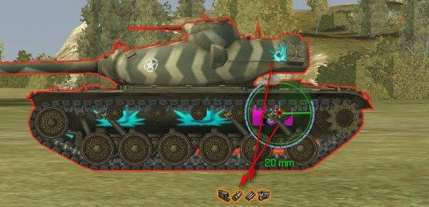 Шкурки с зонами пробития БК и Баков для World of Tanks 0.9.10