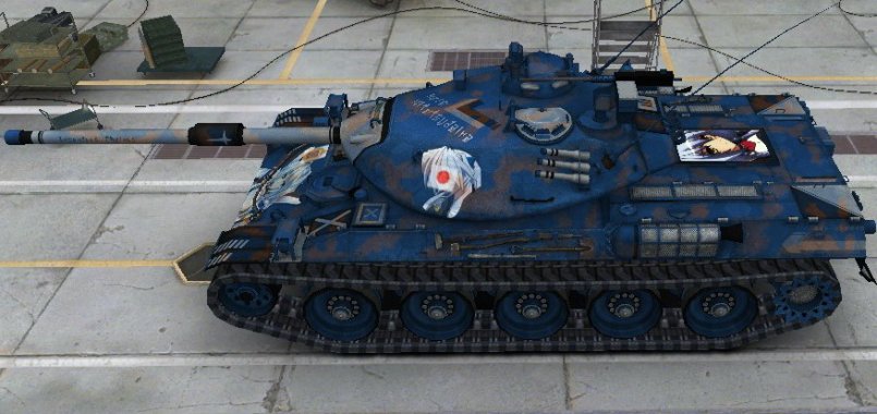 Пак шкурок для Японского среднего танка 10 уровня STB-1 в стиле аниме (8 вариантов)