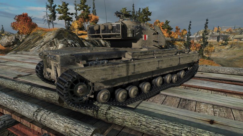 Скриншоты нового британского премиум танка Caernarvon Action X в HD